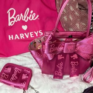 Not for Sale / Sold Out Harveys Barbie Pink Bow Tote Bag, Wallet, canvas bag